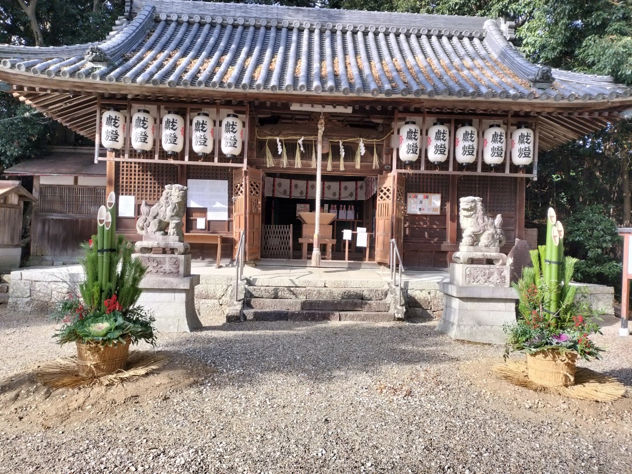 杜本神社の門松